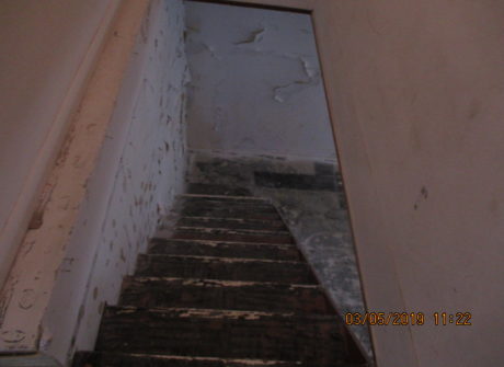 before stairs